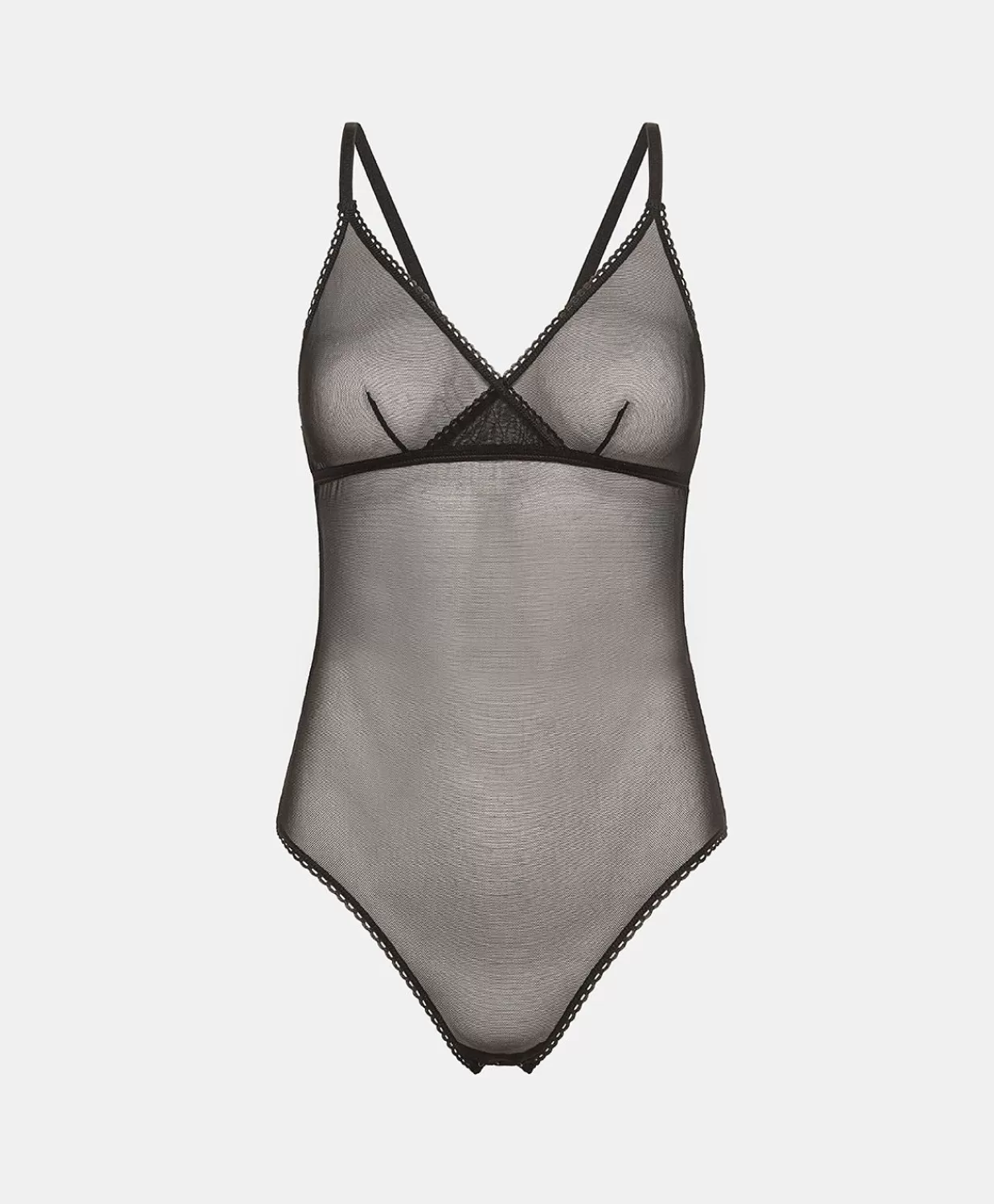 Completi E Talleur>Momoni Body Tore In Tulle - Nero