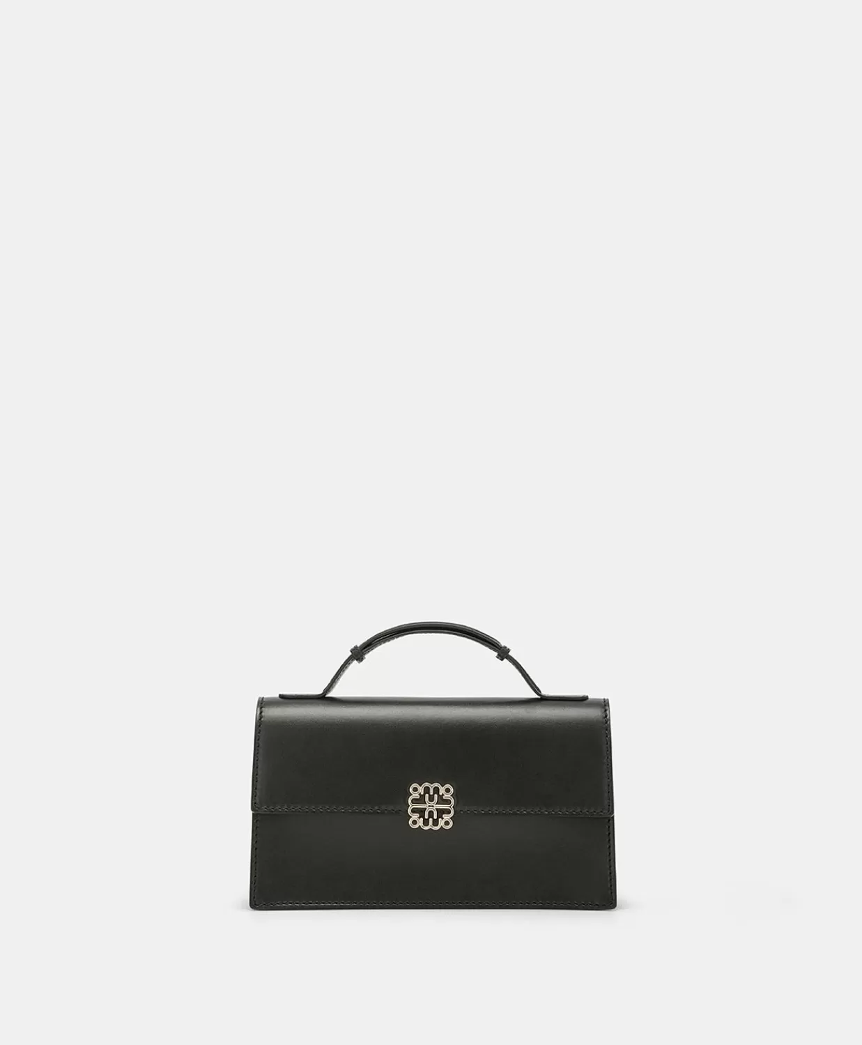 Borse E Pochette>Momoni Borsa A Tracolla Sophie In Pelle Nappa - Nero