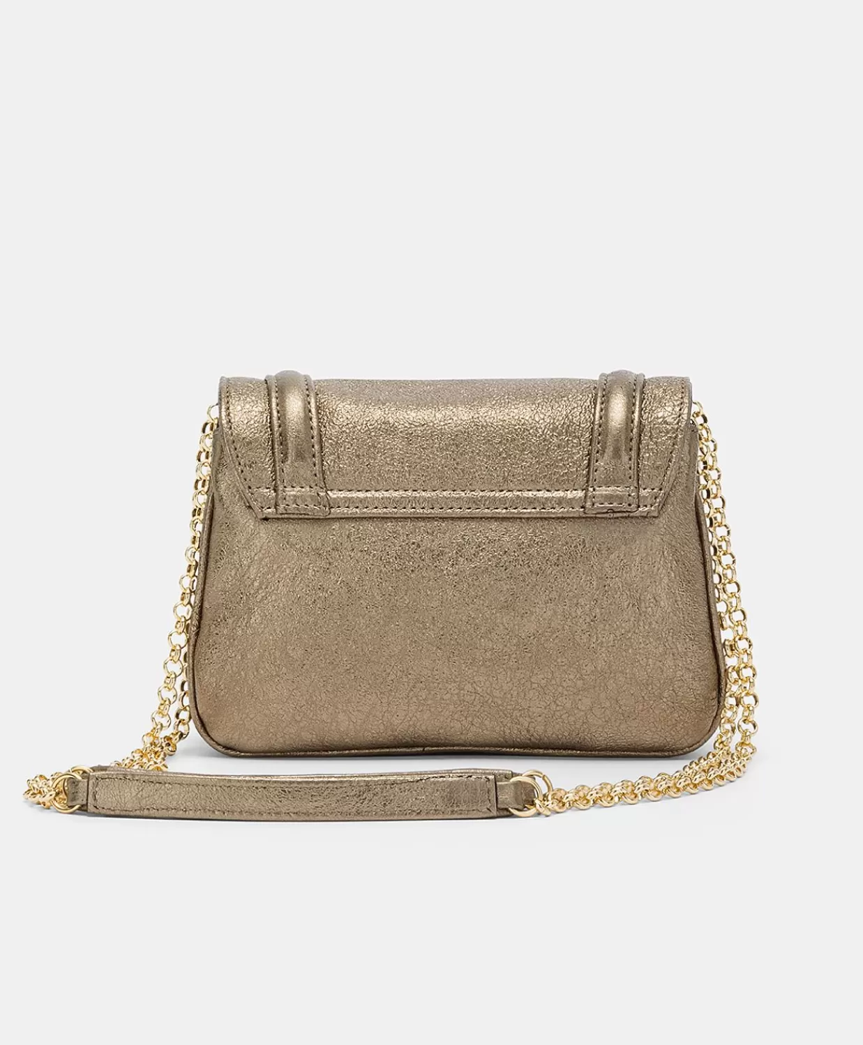 Borse E Pochette>Momoni Borsa Mimi Flore In Pelle Laminata - Canna Fucile