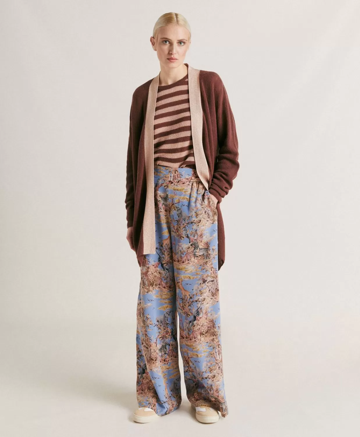 Maglieria>Momoni Cardigan Flossy Perlata Dettagli Lurex - Glace'