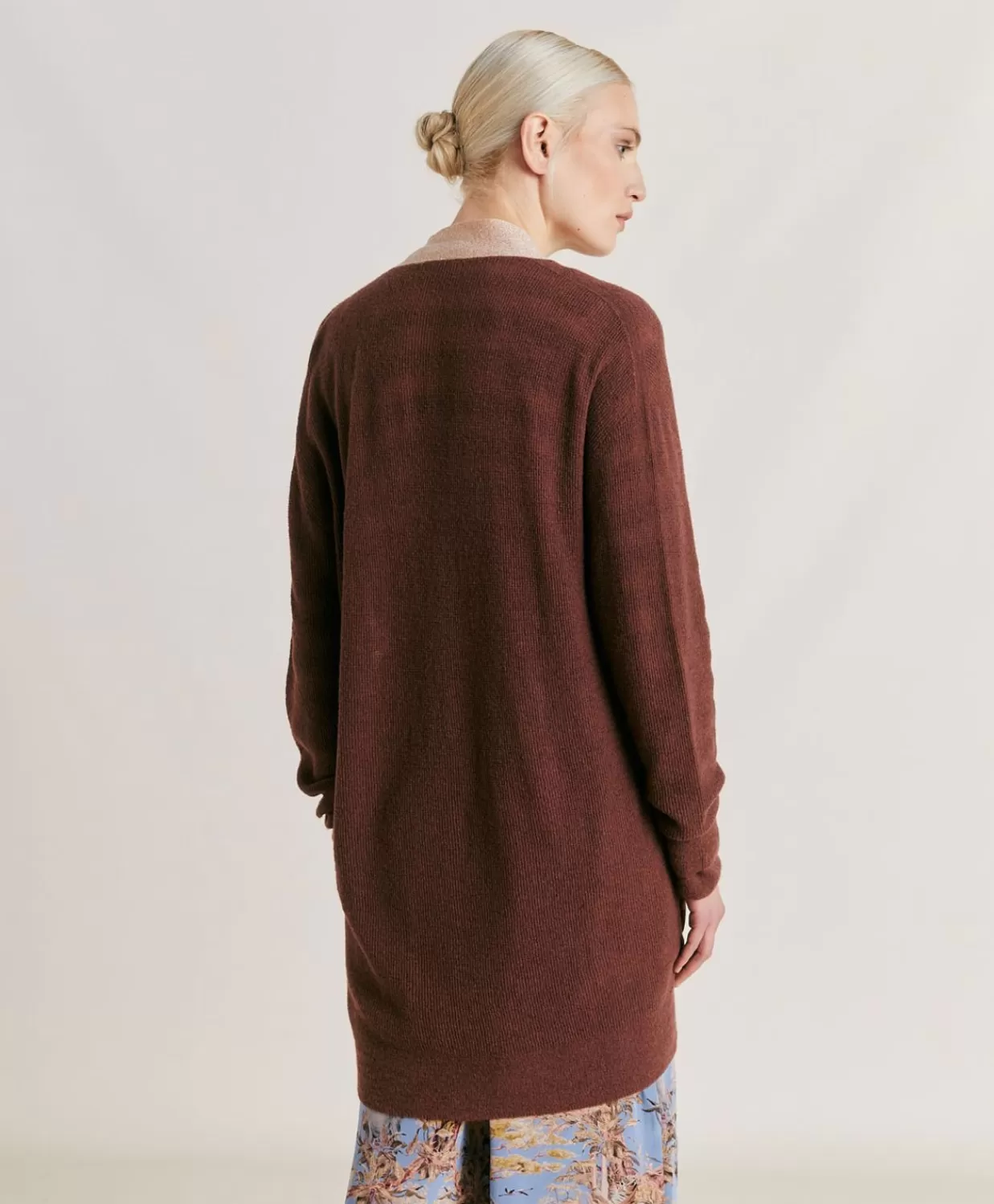 Maglieria>Momoni Cardigan Flossy Perlata Dettagli Lurex - Glace'