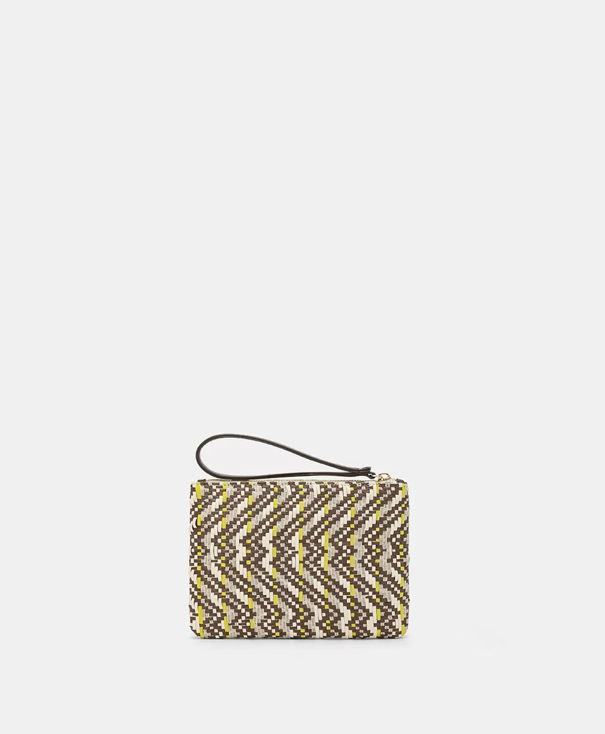 Borse E Pochette>Momoni Clutch Fragua Con Intreccio - Marrone / Multicolor