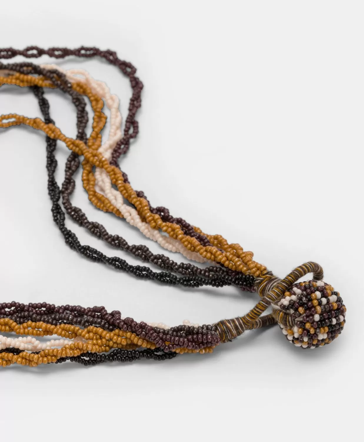 Bijoux>Momoni Collana Rubiela Con Perline - Cacao Multicolor