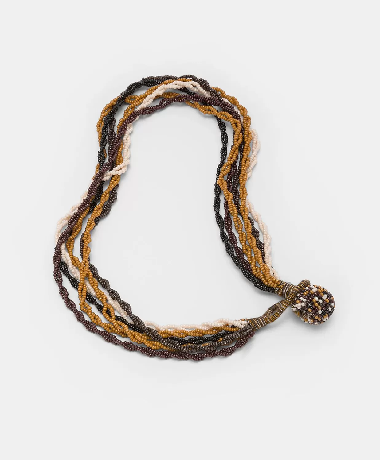 Bijoux>Momoni Collana Rubiela Con Perline - Cacao Multicolor