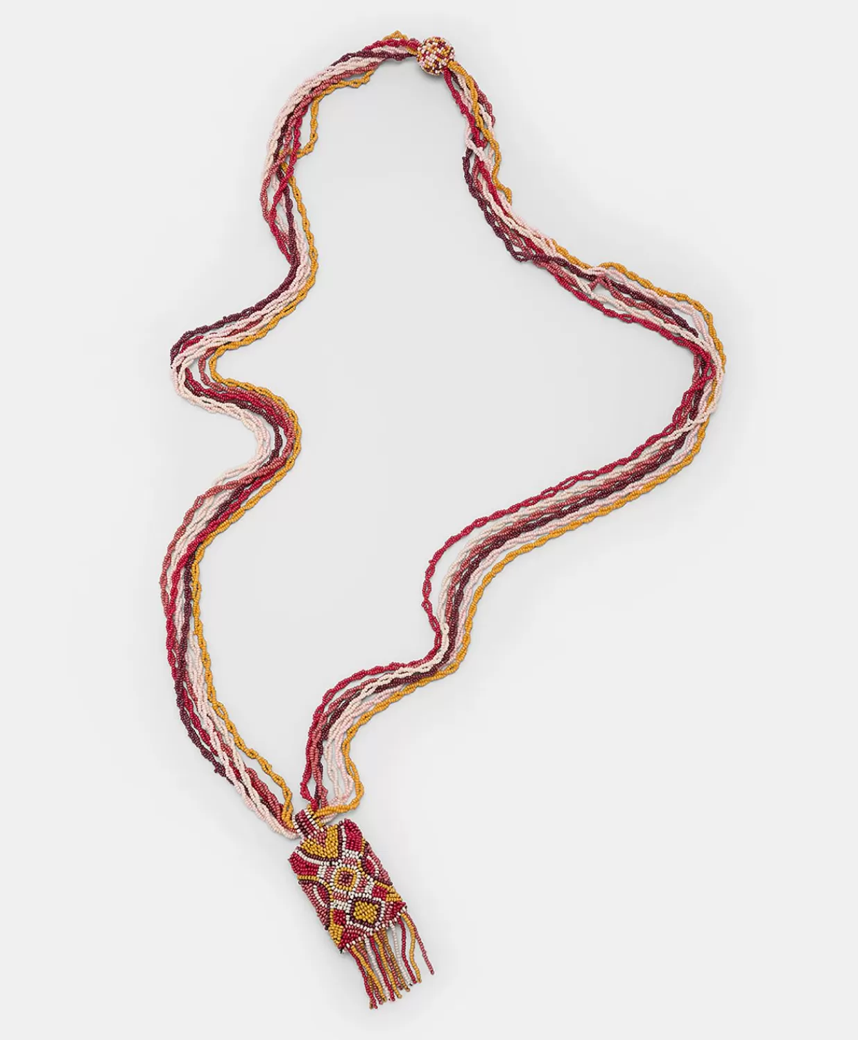 Bijoux>Momoni Collana Vidrier Con Perline - Bruciato/Multicolor