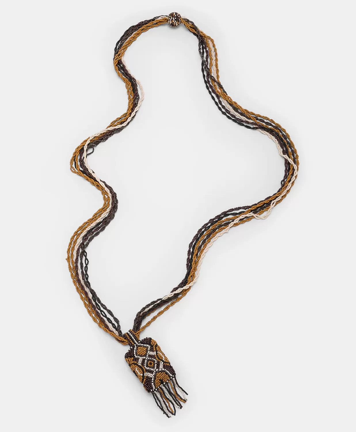 Bijoux>Momoni Collana Vidrier Con Perline - Cacao Multicolor