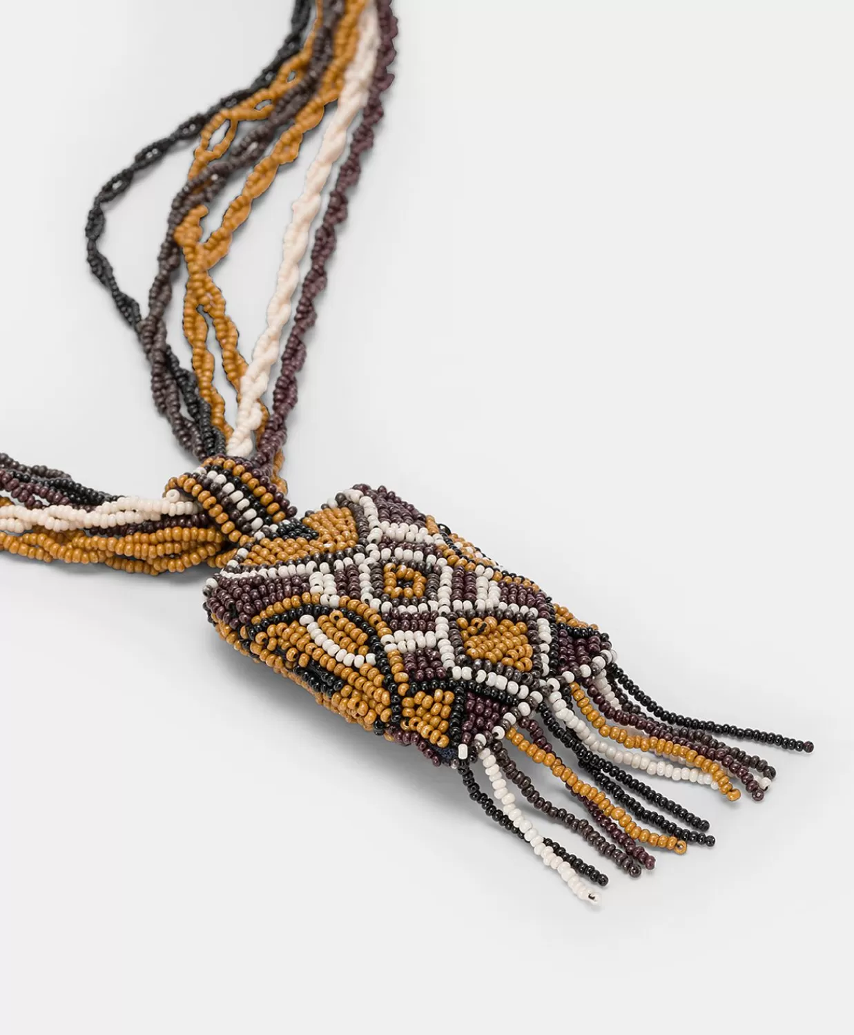 Bijoux>Momoni Collana Vidrier Con Perline - Cacao Multicolor