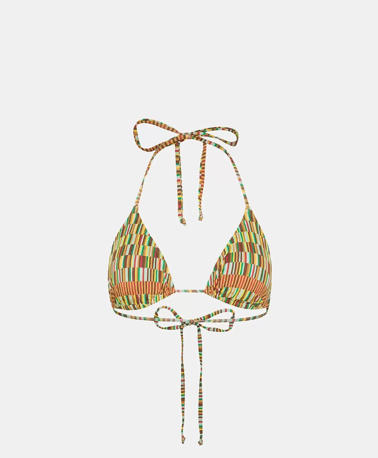 Costumi Da Bagno>Momoni Costume Marine A Triangolo A Triangolo - Tabacco Multicolor