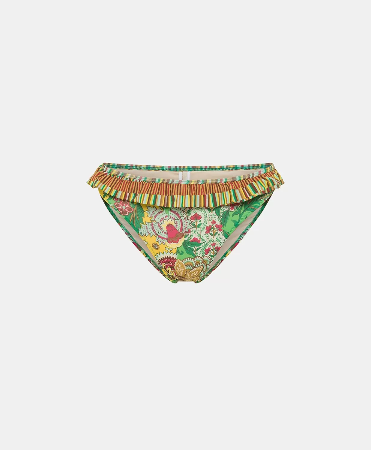 Costumi Da Bagno>Momoni Costume Palm Bay Slip Brasiliana - Multicolor Giallo