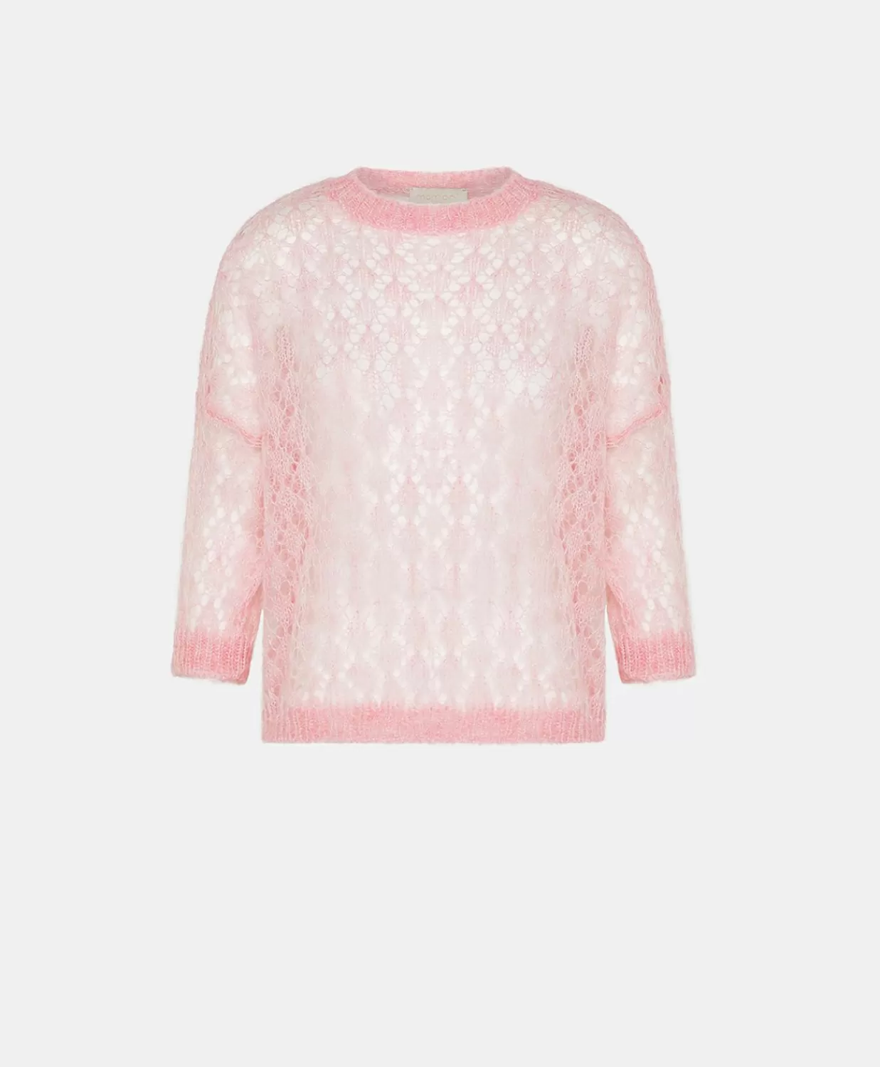 Maglieria>Momoni Maglia Campanula In Soft Mohair - Rosa Baby