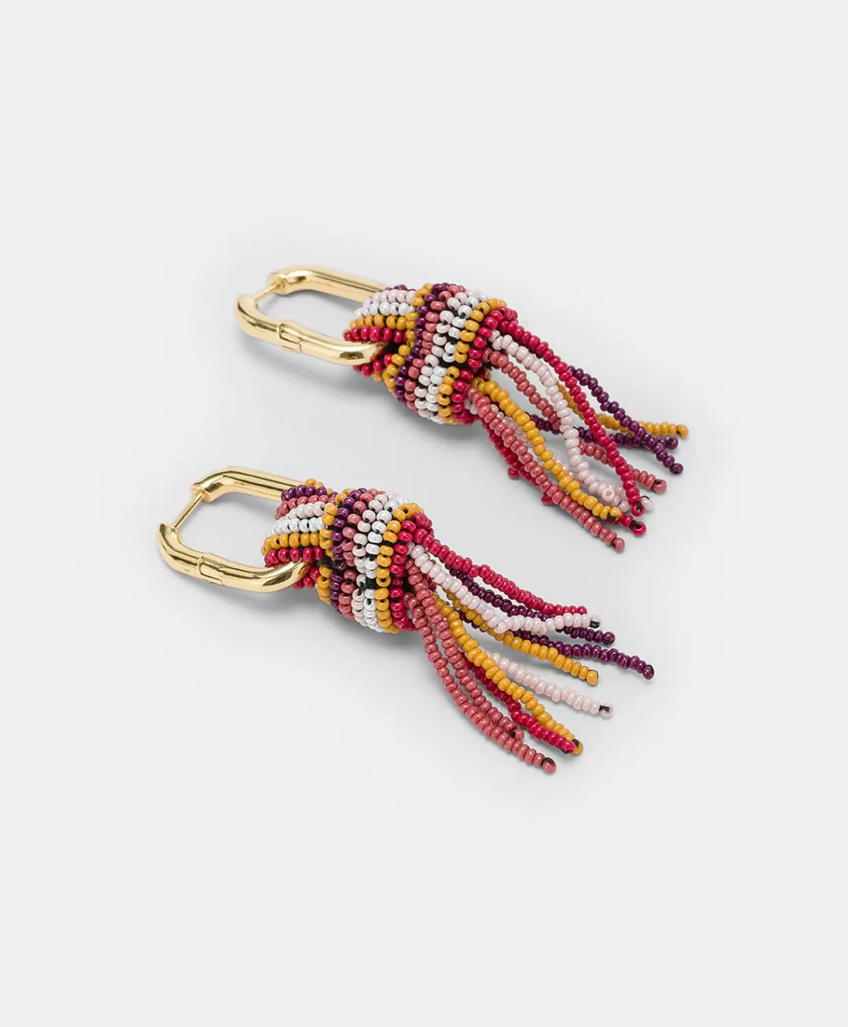 Bijoux>Momoni Orecchini Zimmari Con Perline - Bruciato Multicolor