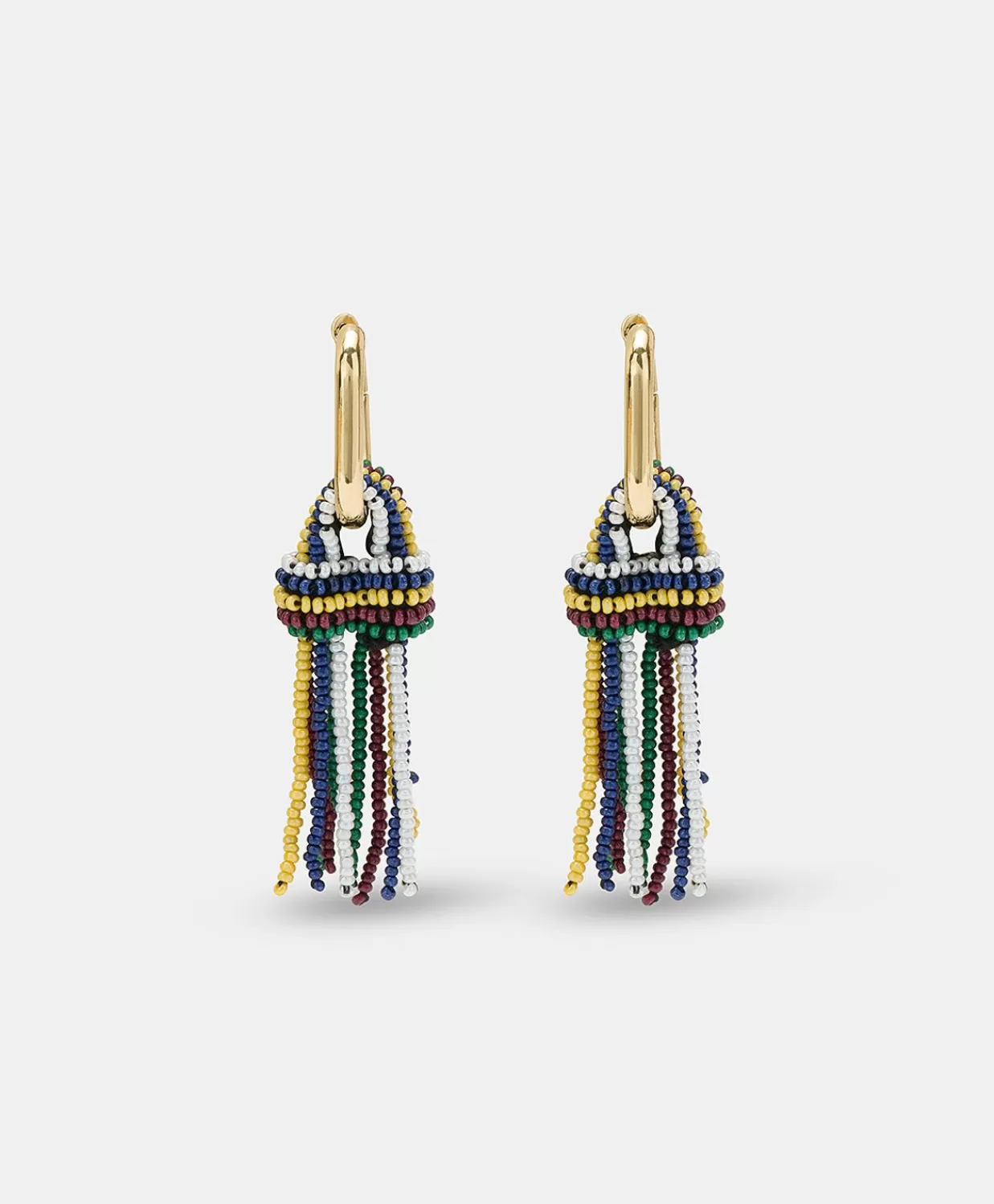 Bijoux>Momoni Orecchini Zimmari Con Perline - Verde Multicolor