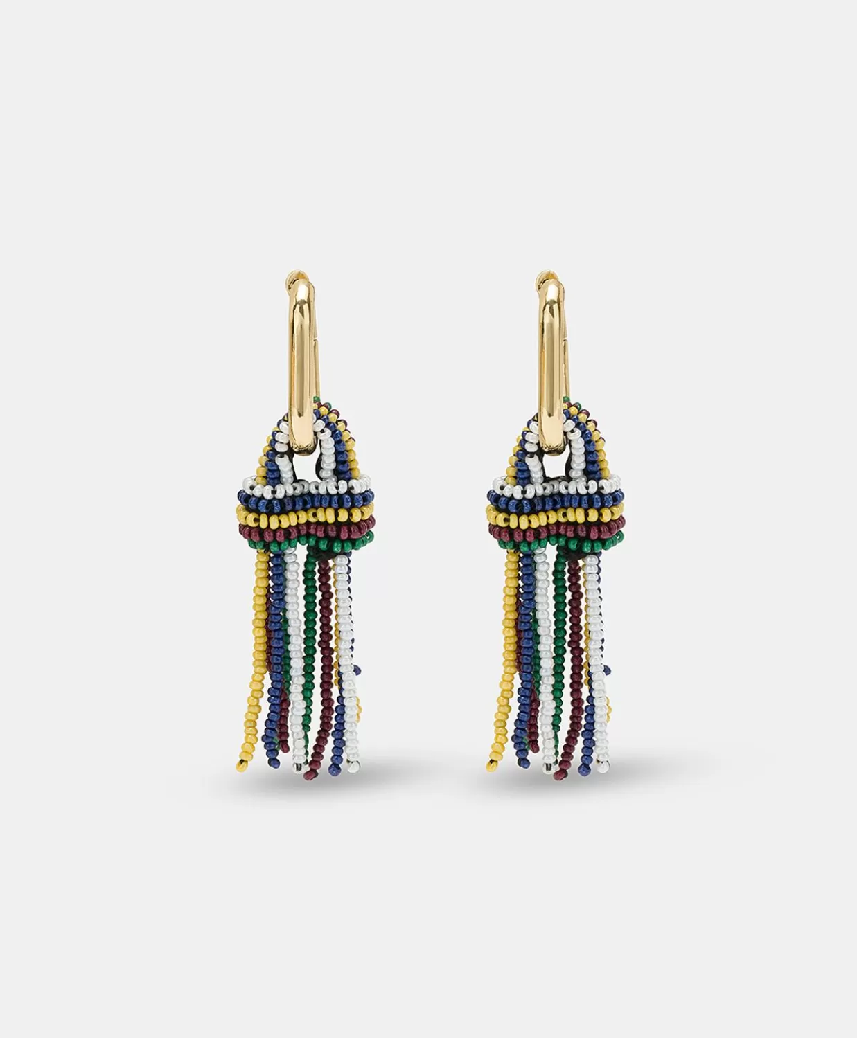 Bijoux>Momoni Orecchini Zimmari Con Perline - Verde Multicolor