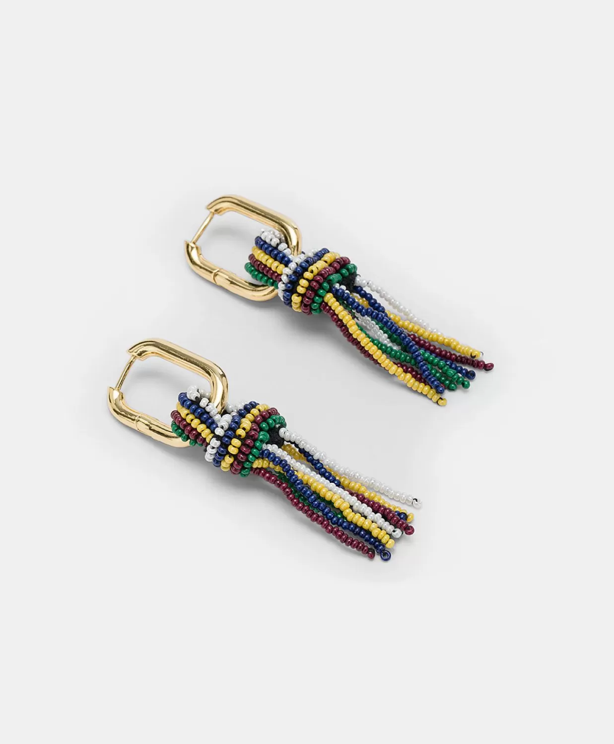 Bijoux>Momoni Orecchini Zimmari Con Perline - Verde Multicolor