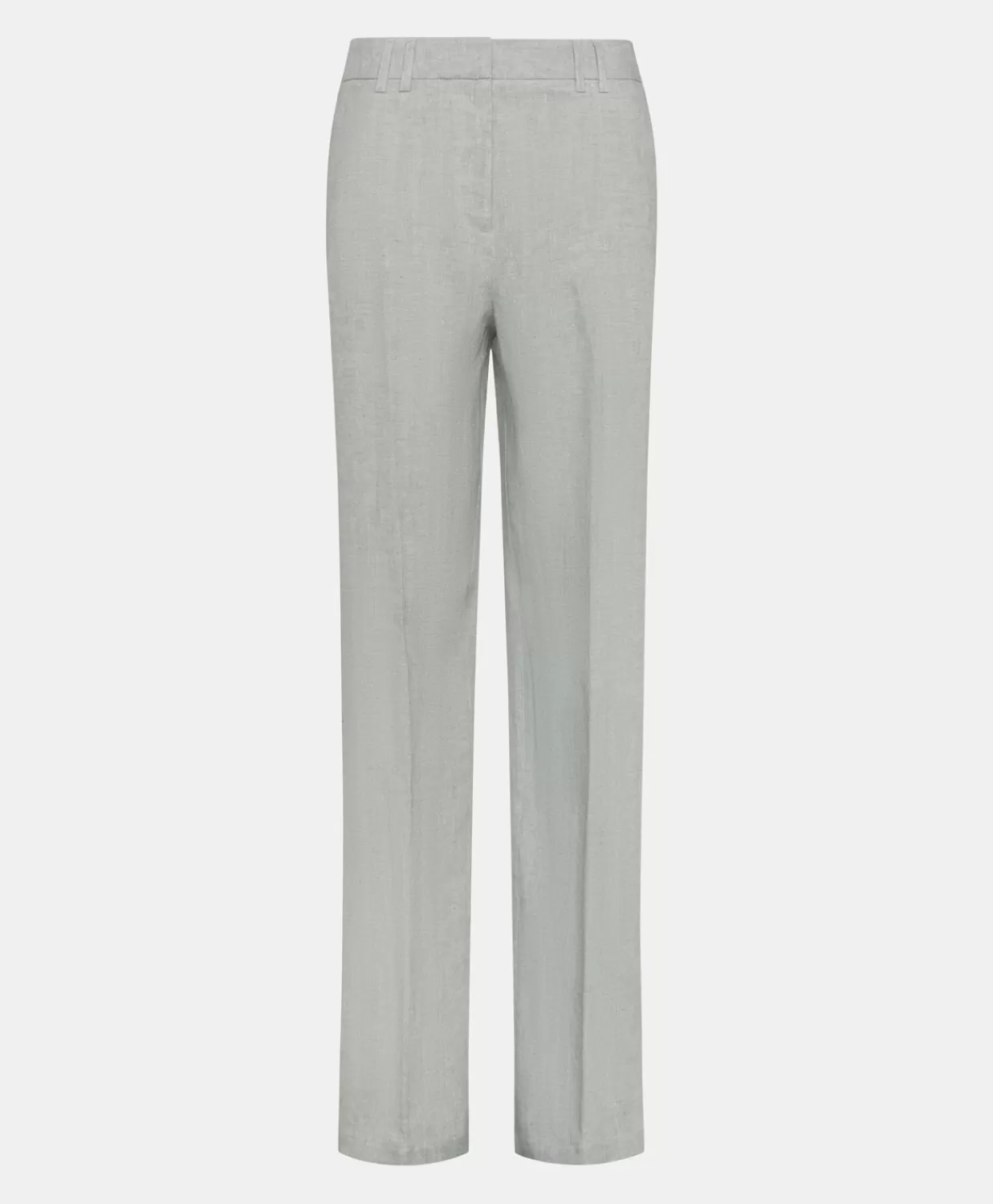 Completi E Talleur>Momoni Pantalone Narciso In Lino Lurex - Grigio