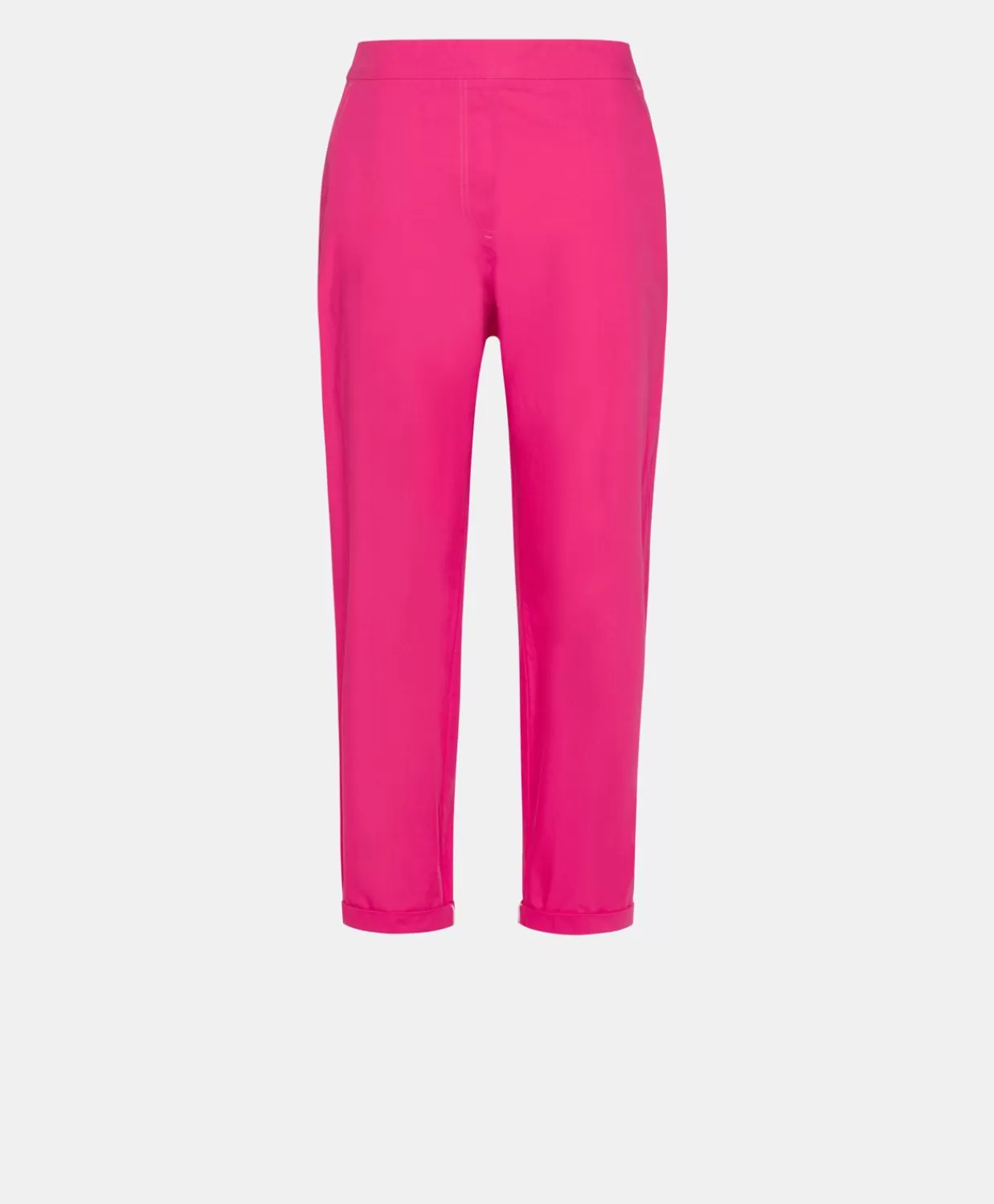 Pantaloni E Shorts>Momoni Pantaloni Idaho In Popeline - Fucsia