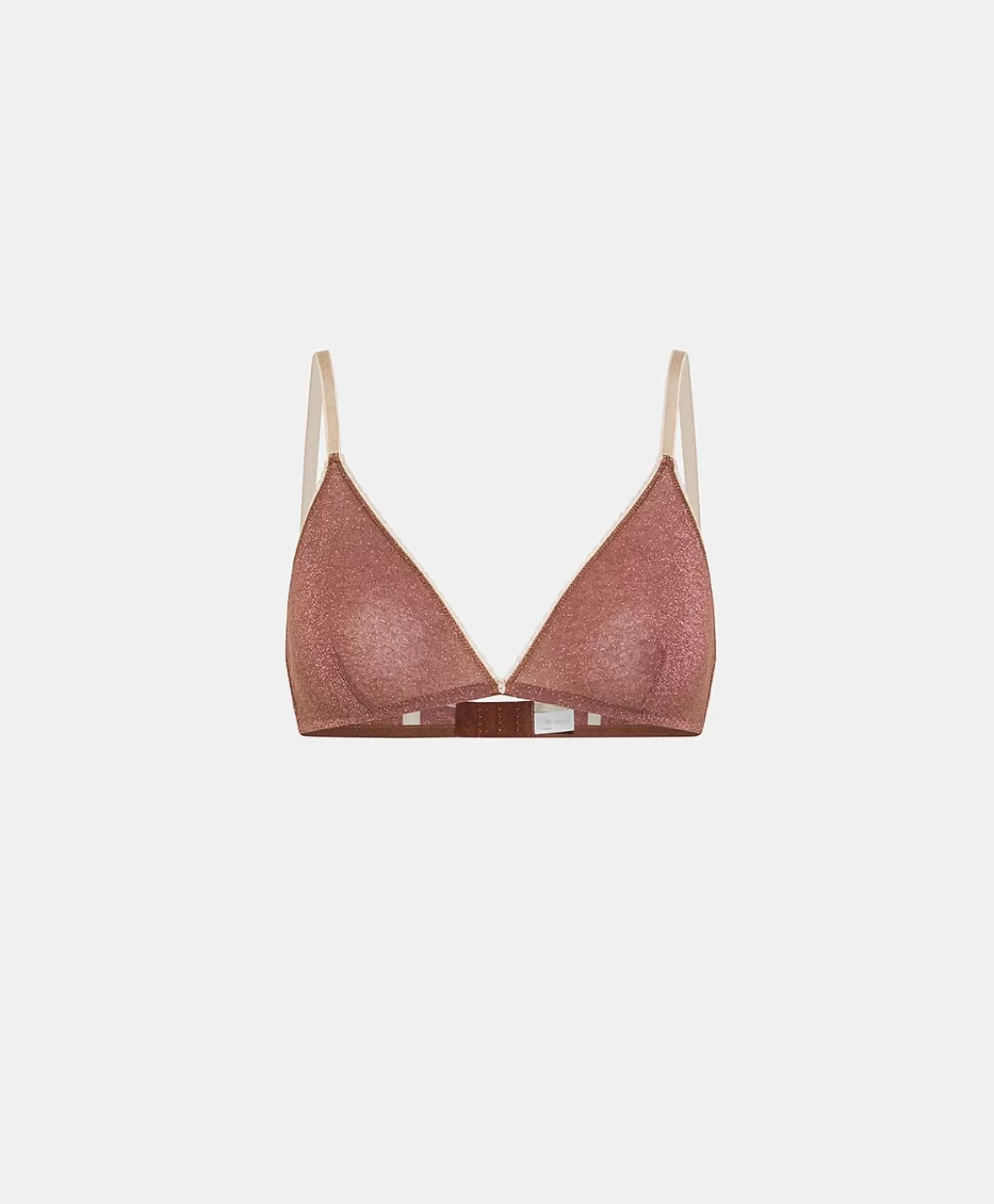 Reggiseni>Momoni Reggiseno Amethist In Jersey Lurex - Terracotta