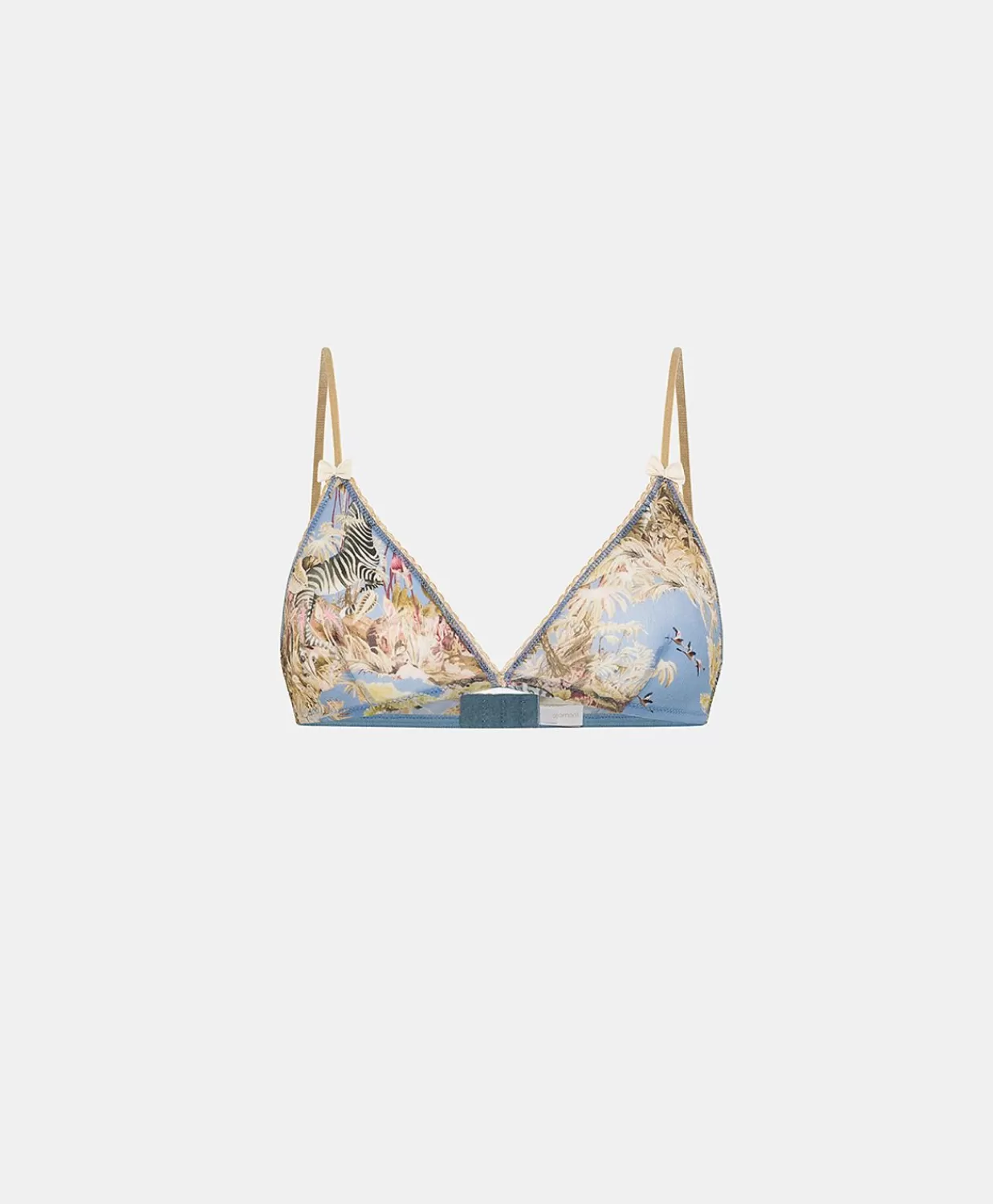 Reggiseni>Momoni Reggiseno Amethist In Nylon Stampato - Ceruleo Multicolor
