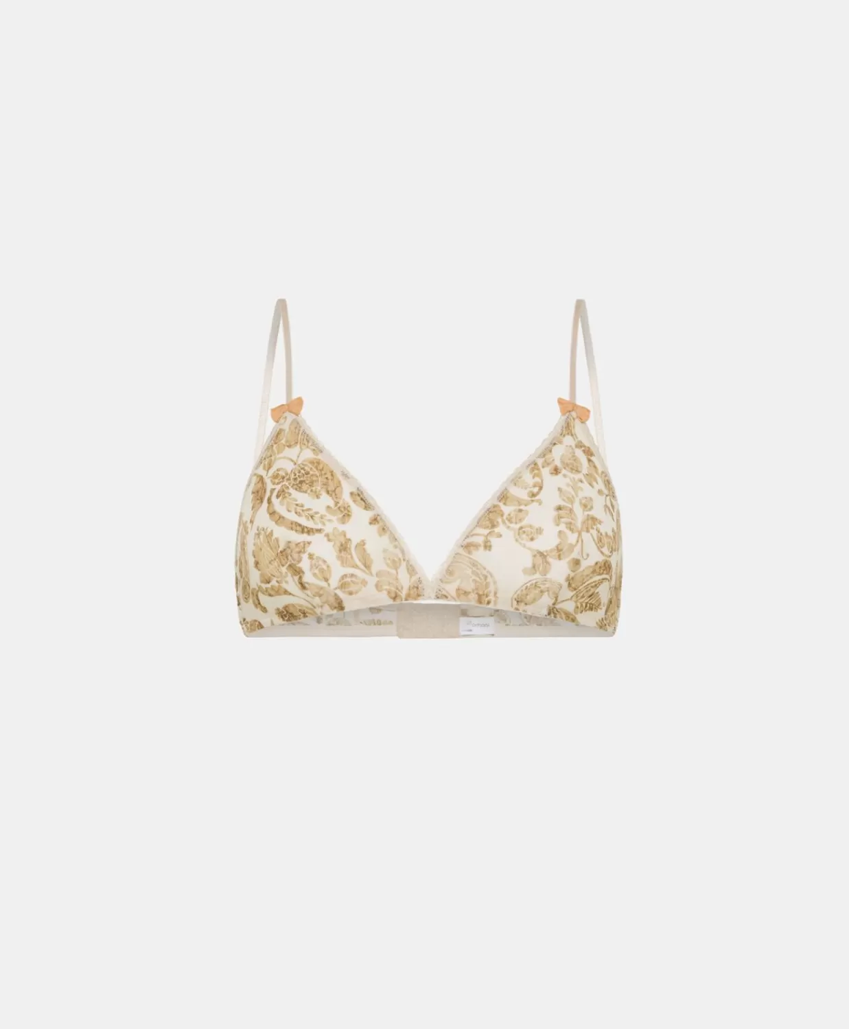 Reggiseni>Momoni Reggiseno Amethist In Nylon Stampato - Panna / Multicolor