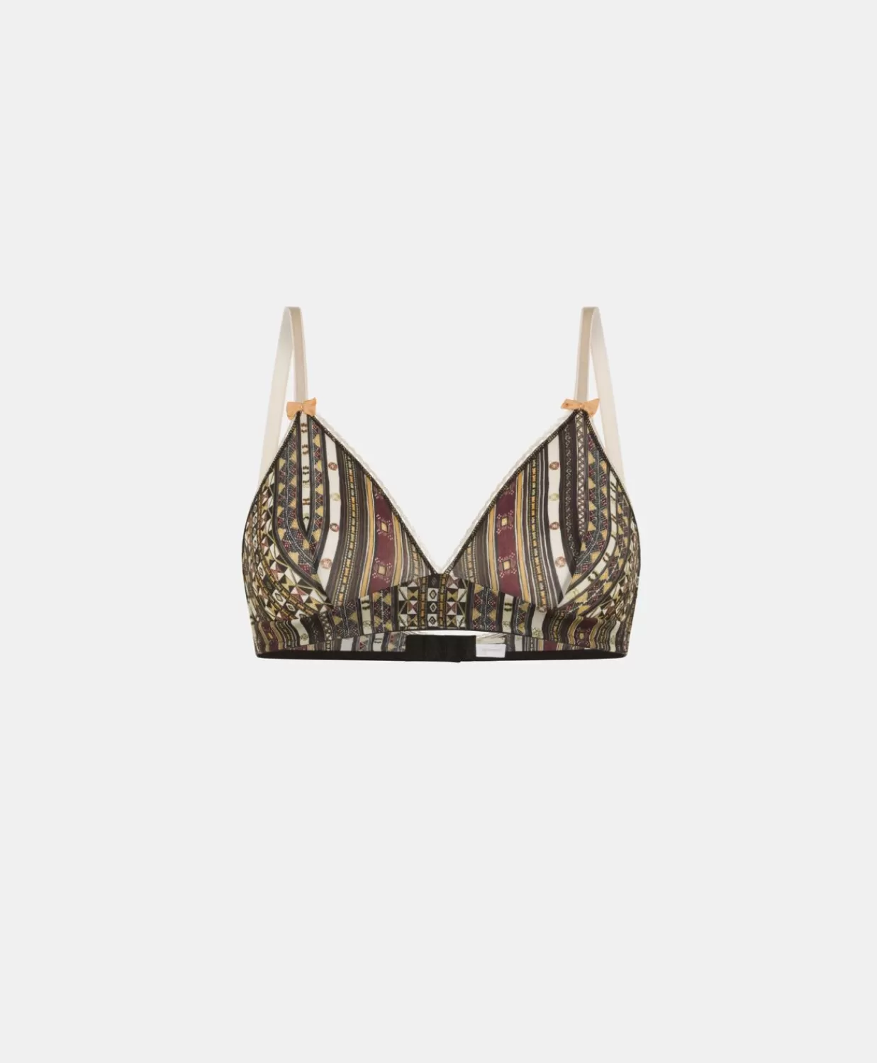 Reggiseni>Momoni Reggiseno Tutu In Nylon Stampato - Nero Multicolor