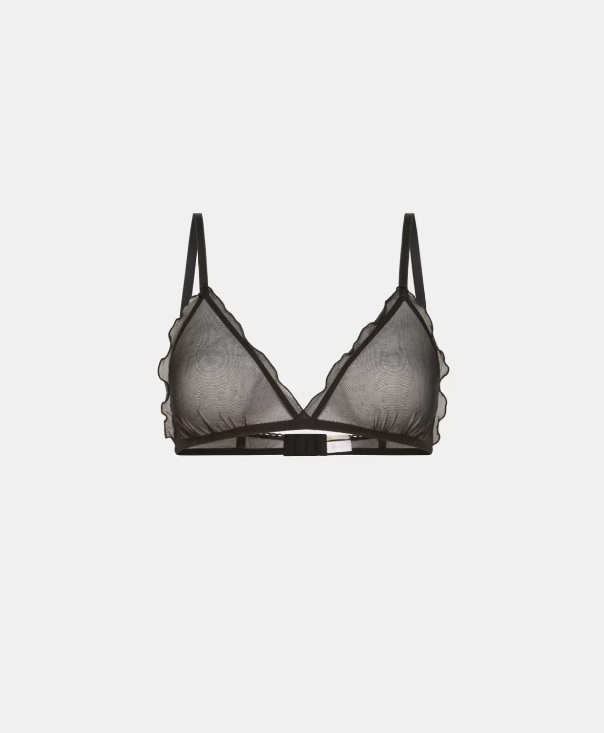 Reggiseni>Momoni Reggiseno Vipera In Tulle - Nero