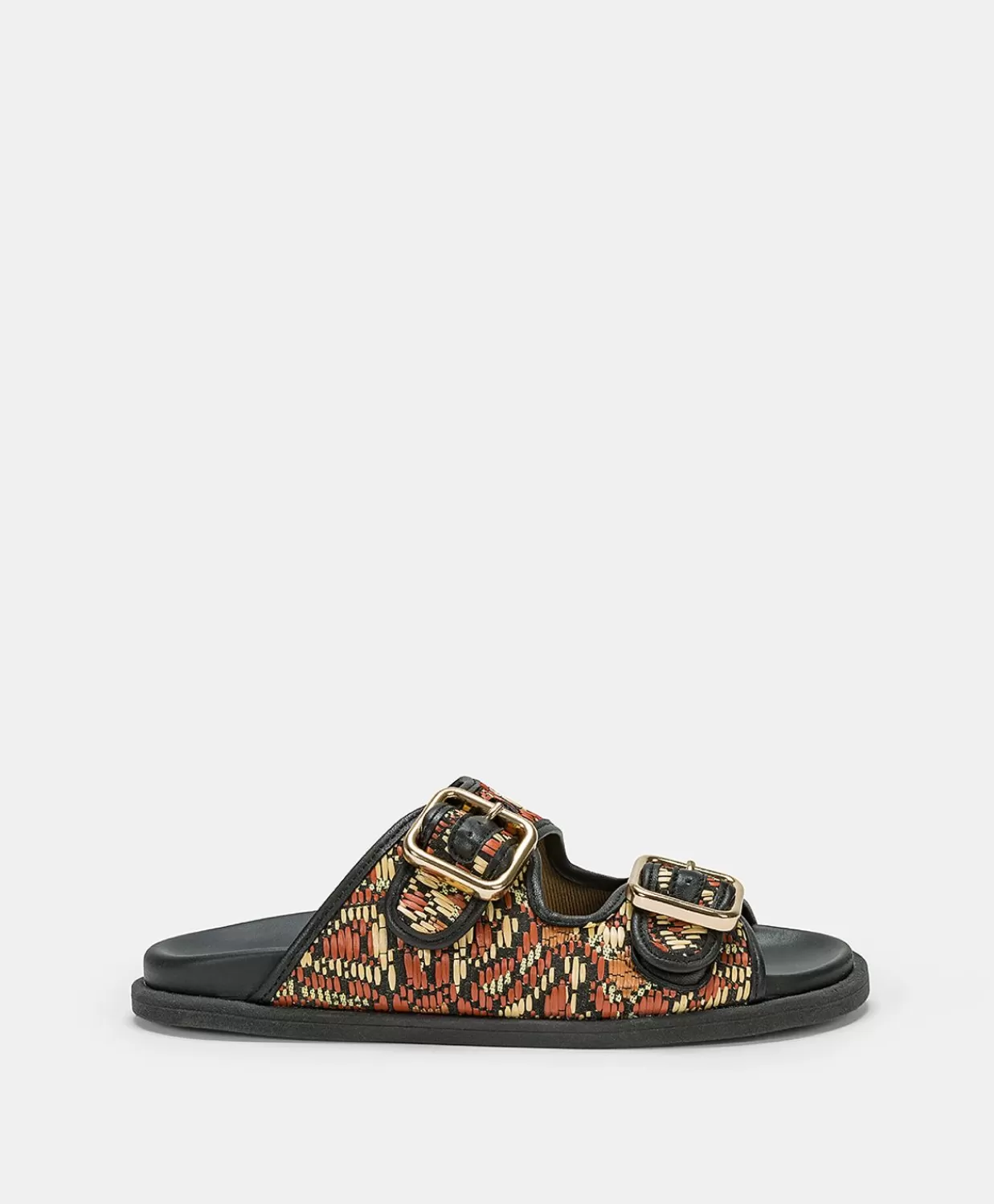 Scarpe>Momoni Sandali Chamorro Con Intreccio - Nero Multicolor