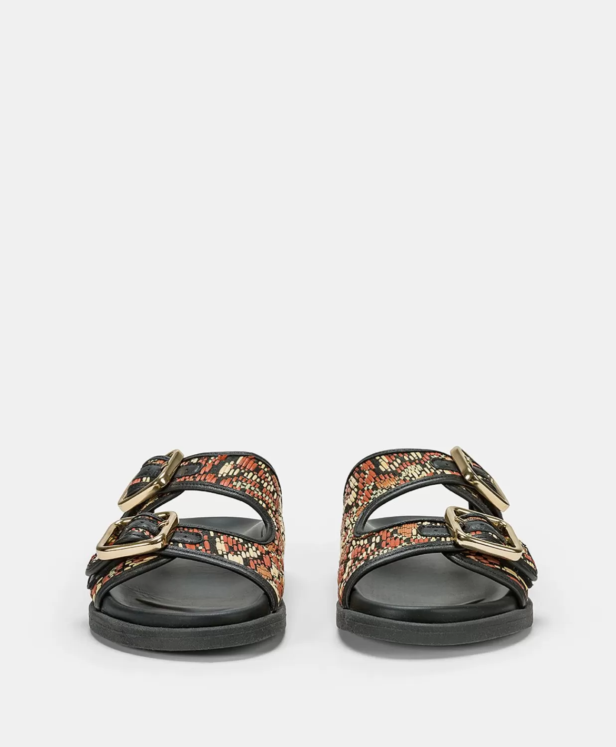 Scarpe>Momoni Sandali Chamorro Con Intreccio - Nero Multicolor