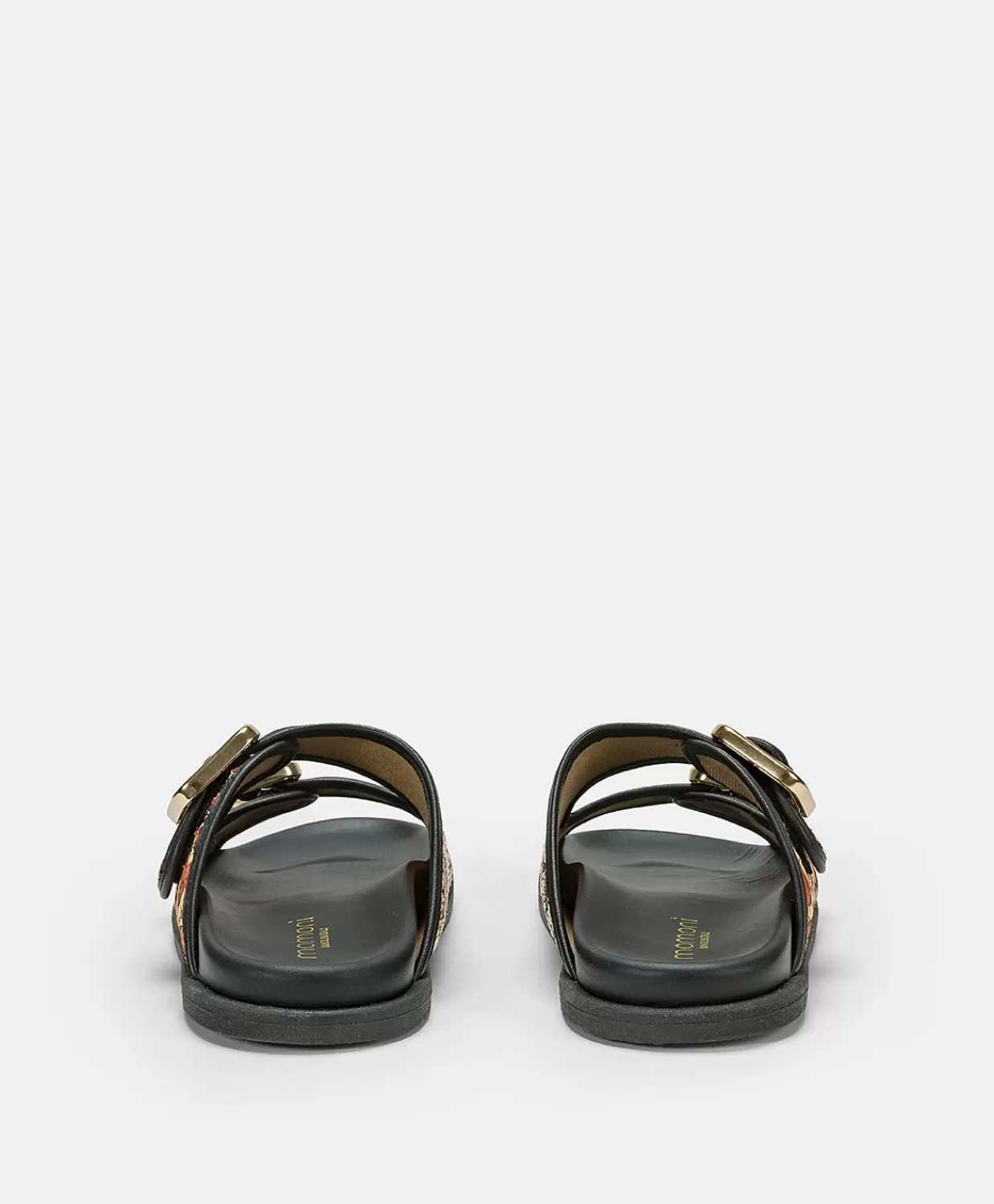 Scarpe>Momoni Sandali Chamorro Con Intreccio - Nero Multicolor