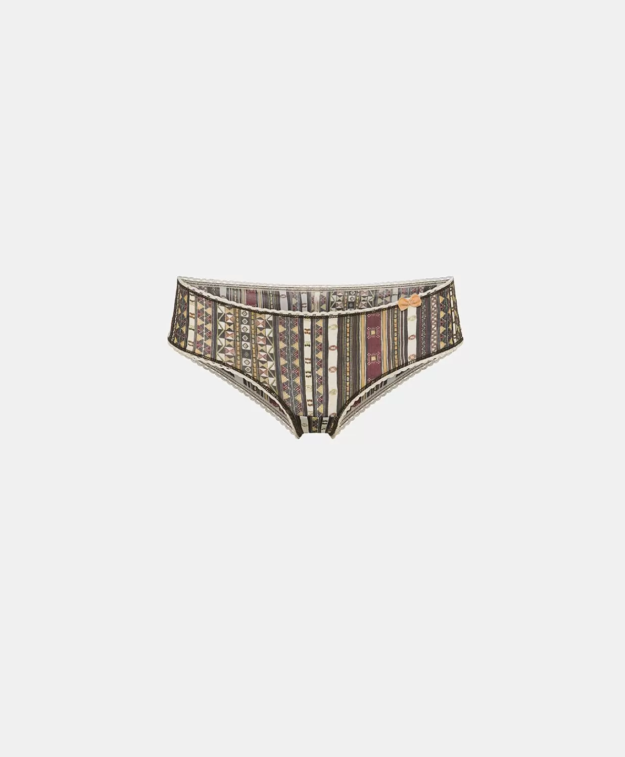 Slip>Momoni Slip Amaca In Nylon Stampato - Nero Multicolor