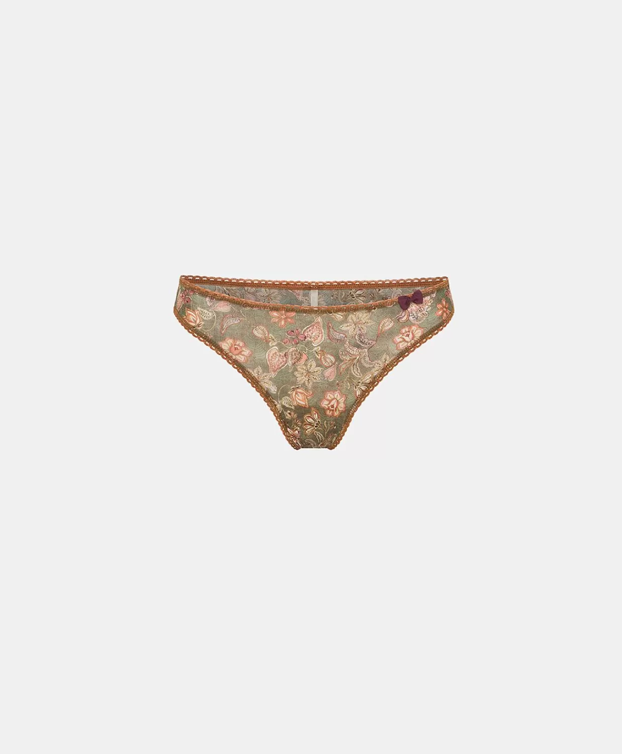 Slip>Momoni Slip Arca In Nylon Stampato - Army Multicolor