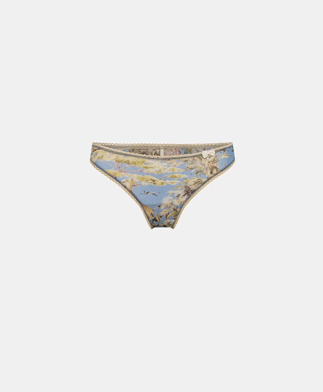 Slip>Momoni Slip Arca In Nylon Stampato - Ceruleo Multicolor