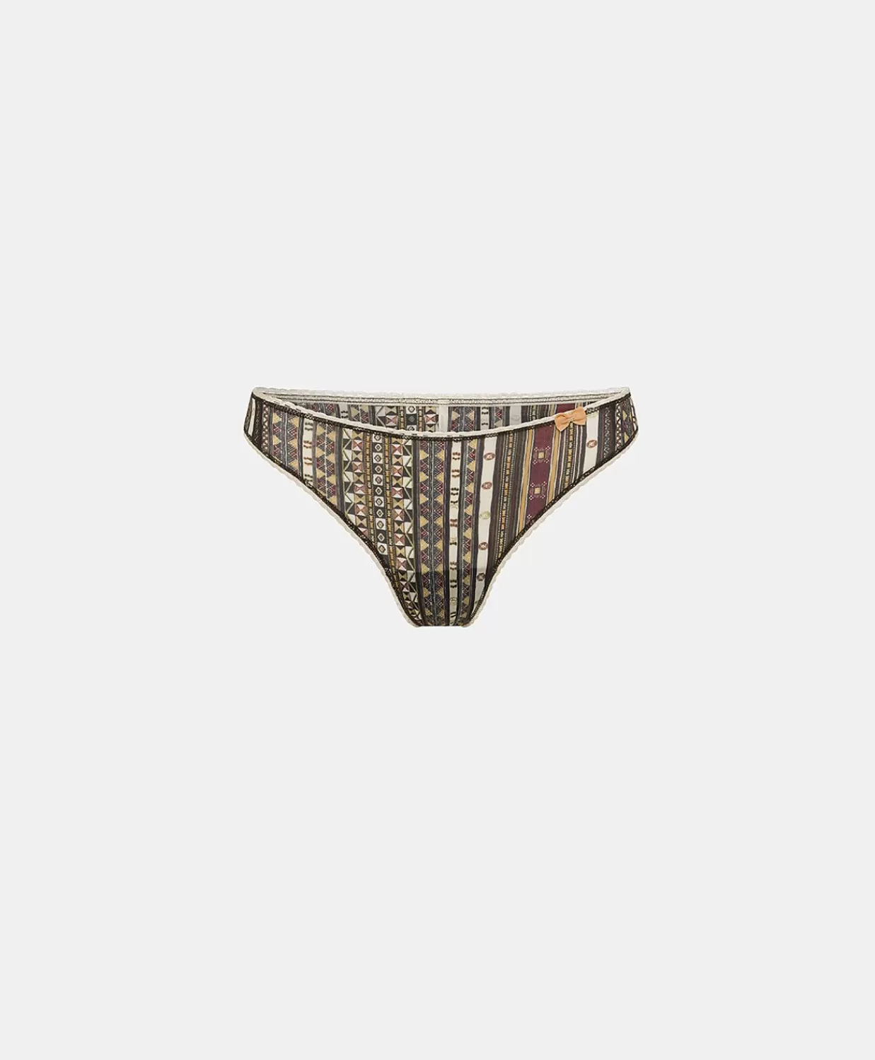 Slip>Momoni Slip Arca In Nylon Stampato - Nero Multicolor