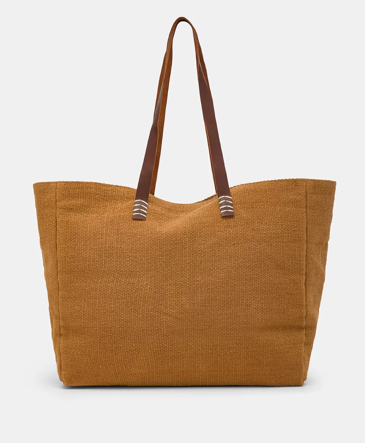 Borse E Pochette>Momoni Tote Bag Paraguan In Canvas Con Ricamo - Brandy