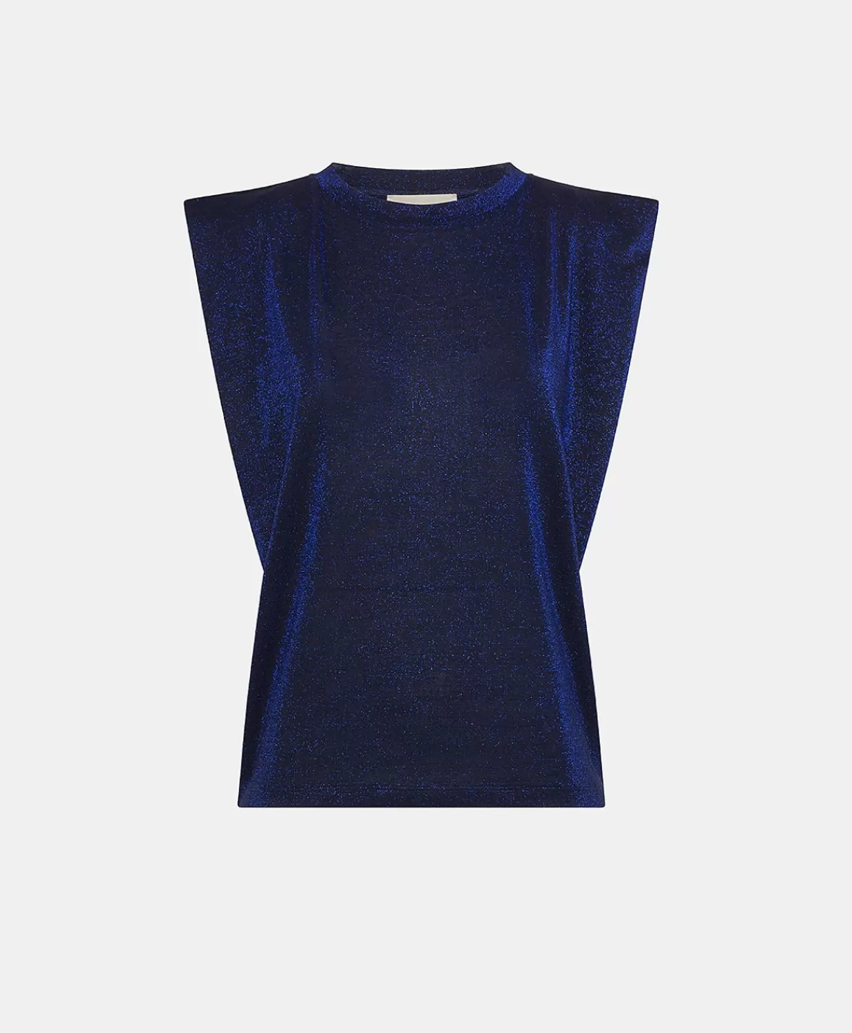 T-Shirts E Top>Momoni Tshirt Enna In Jersey Lurex - Bluette